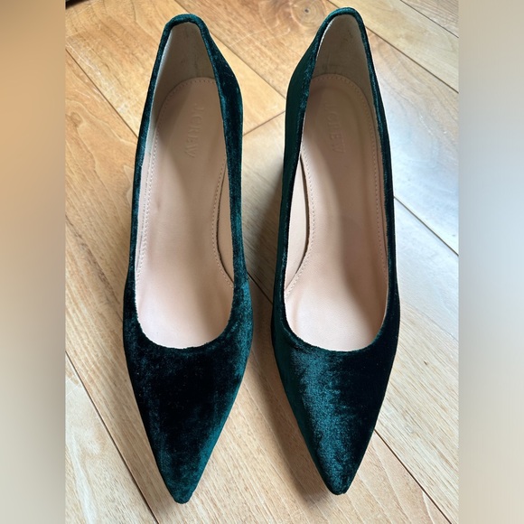 J Crew Velvet Avery Block Heel - Picture 3 of 8